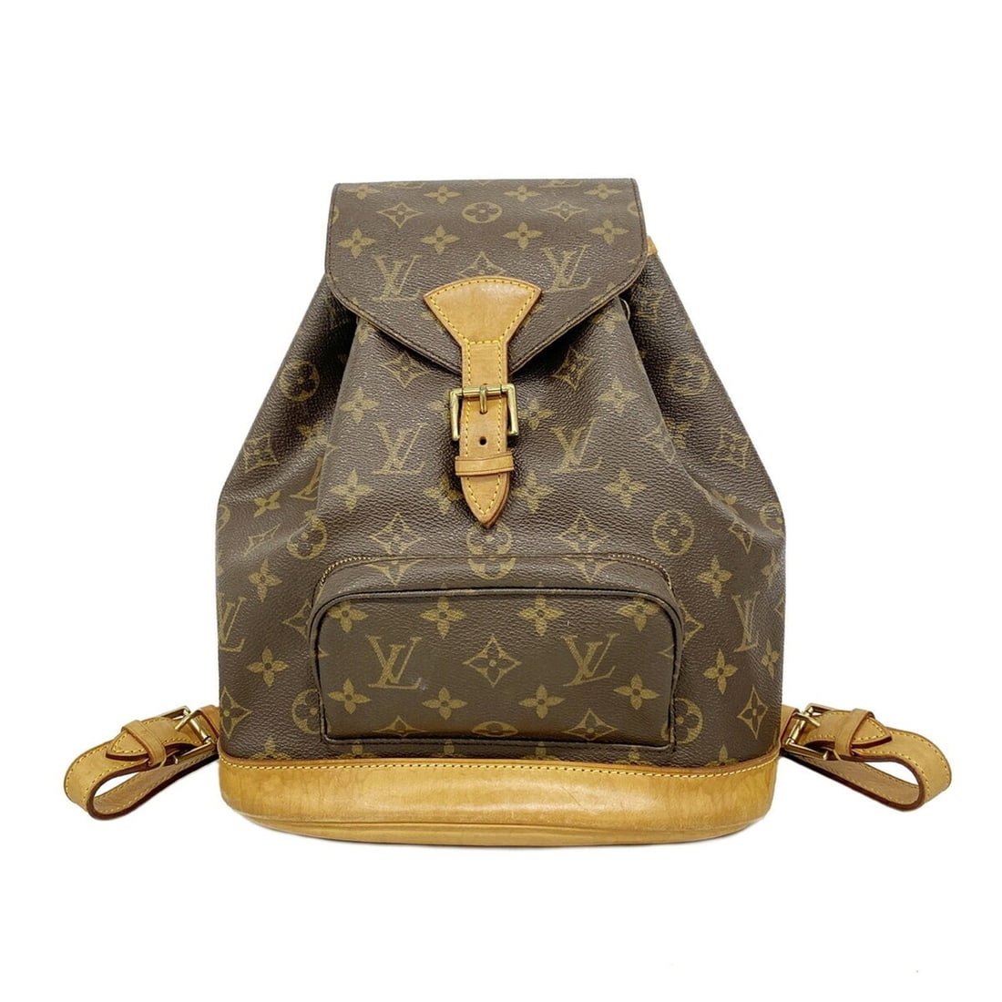 Louis Vuitton Monogram Montsouris MM Backpack, M51136, Brown, Women's, P3309747