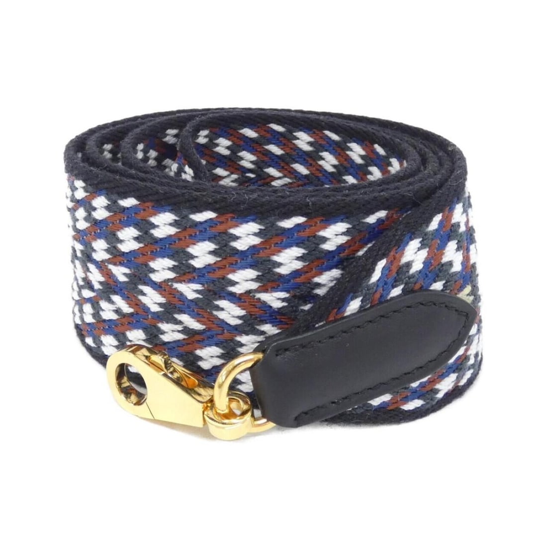 Hermes Sangle Zigzag 077729CC Strap: --- Catalog ---Category: SizeSize (HxWxD): 115cm x 5cm / 45.27'' x 1.96''Category: DesignType: StrapColor: Black, WhiteGender: WomenMaterial: Canvas, Swift leatherCategory: GeneralMPN: 077729CCBrand: