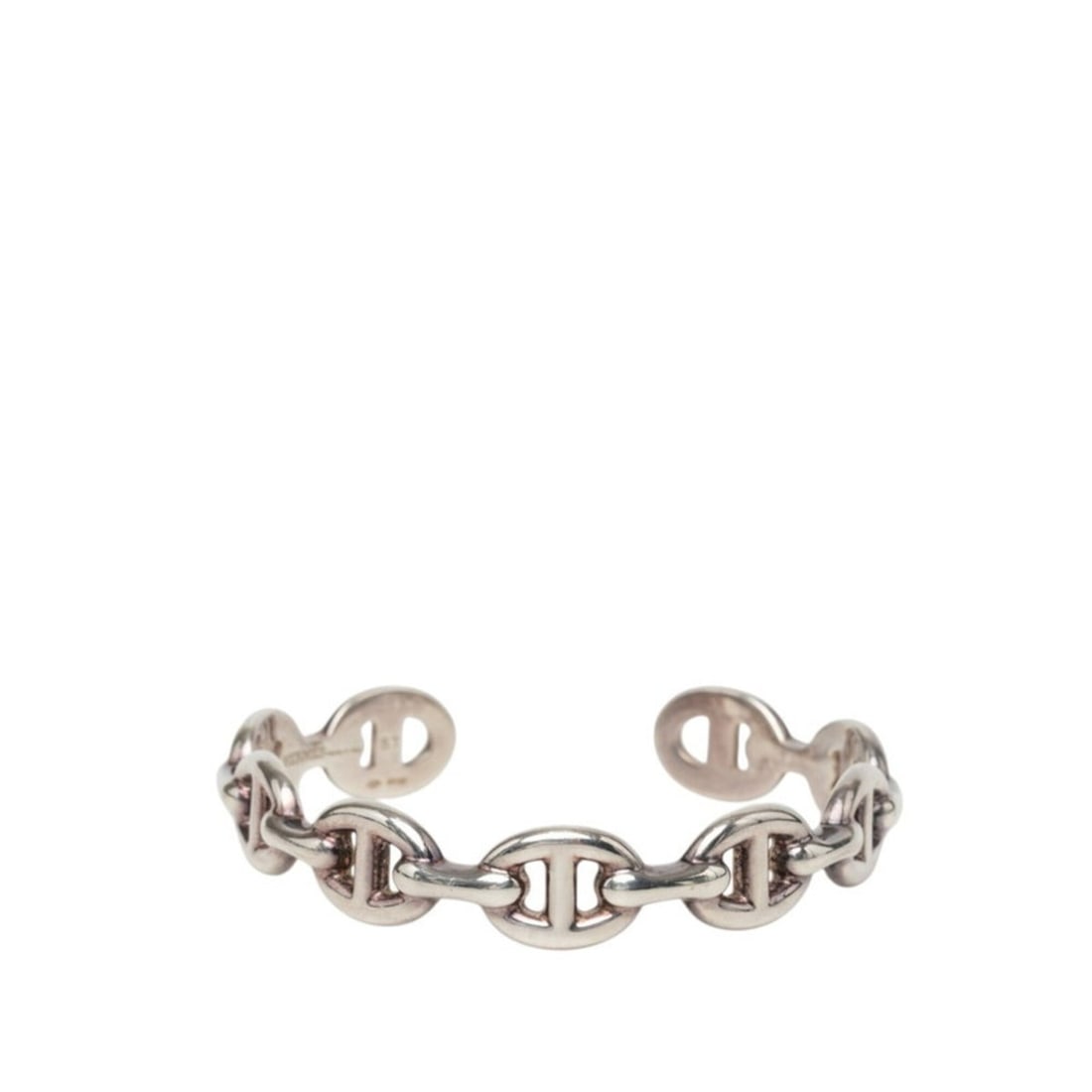 Hermes Chaine d'Ancre Enchainée ST Bangle SV925 Silver Women's HERMES: --- Catalog ---Category: SizeLength: 14.5cm / 5.7''Category: DesignType: BangleGender: WomenMaterial: Silver 925Category: GeneralBrand: Hermes--- Item List ---Section: ConditionRanking: Rank AB Used -