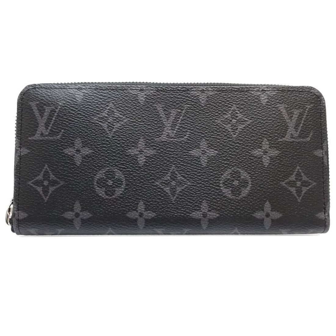 LOUIS VUITTON Monogram Eclipse Long Wallet M11611 Zippy Horizontal Noir Men's 182249 (1 of 10)