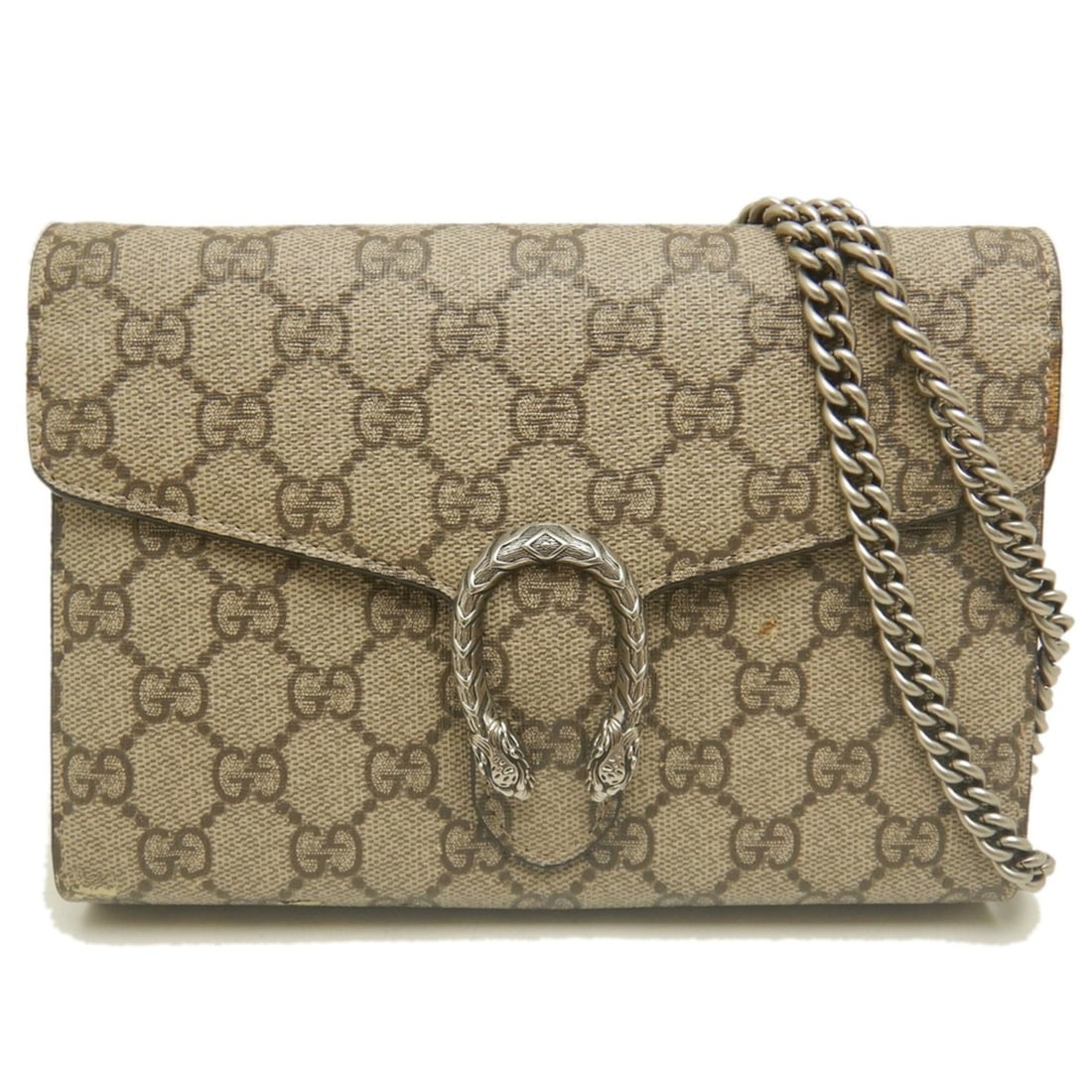 GUCCI Dionysus Chain Wallet 401231 Shoulder Bag GG Supreme Canvas Beige Women's 254132: --- Catalog ---Category: SizeSize (HxWxD): 14.5cm x 20cm x 4cm / 5.7'' x 7.87'' x 1.57''Strap Length: 128cm / 50.39''Category: DesignType: Shoulder bagColor: BeigeGender: WomenMaterial: GG Supreme
