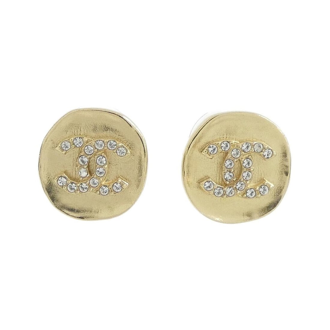 Chanel AB7416 Earrings: --- Catalog ---Category: SizeSize (HxWxD): 17.00mm x 15.00mm / 0.67'' x 0.59''Category: DesignType: Stud earringsColor: Clear, GoldGender: WomenCategory: GeneralMPN: AB7416Brand: Chanel--- Item List