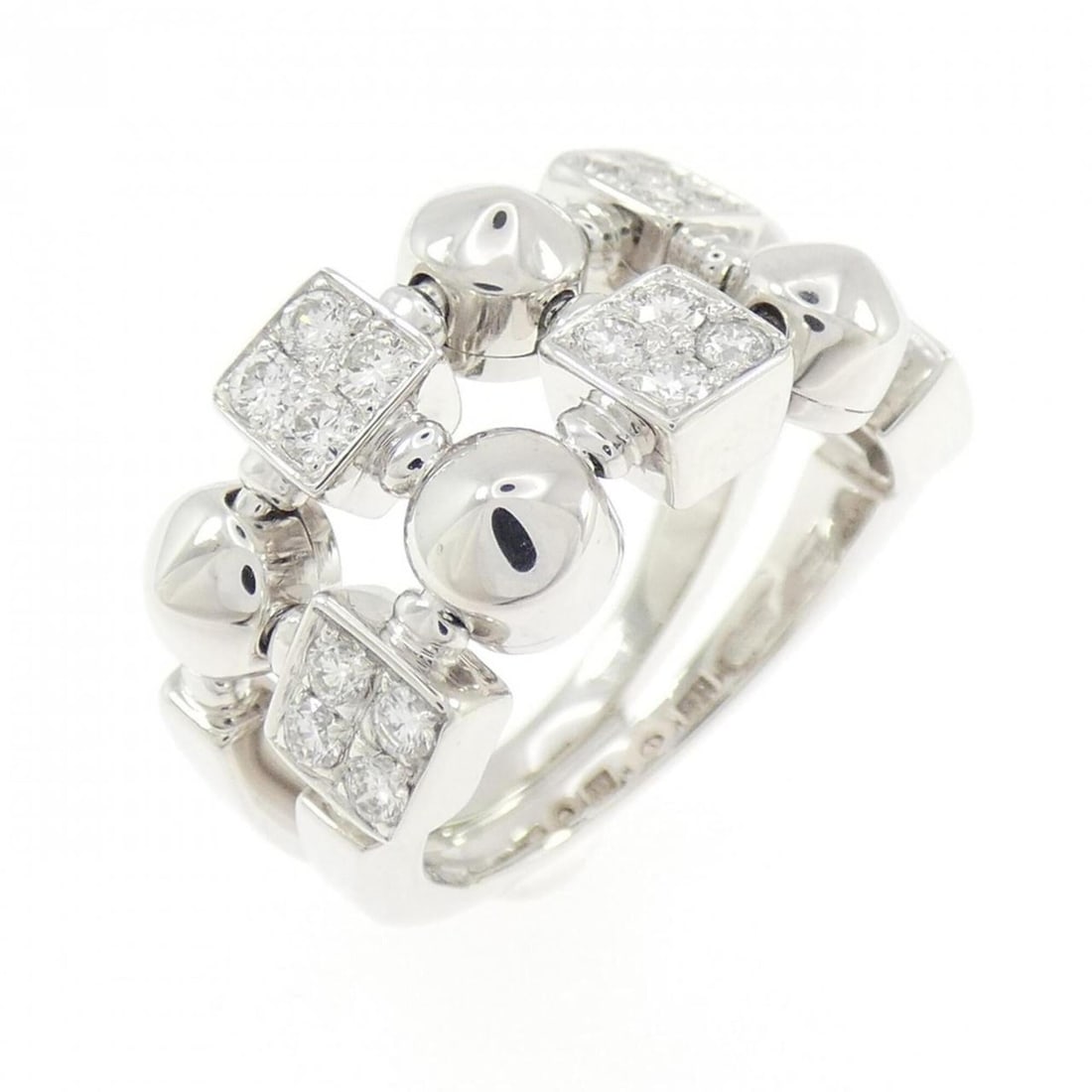 Bvlgari Lucia Ring: --- Catalog ---Category: SizeJP Size: 9US Size: 5Category: DesignType: Band ringGender: WomenMaterial: White gold (18K)Category: GeneralMPN: AN851958Brand: Bvlgari--- Item List ---Section: