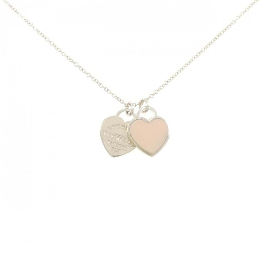 Tiffany & Co. Return to Mini Double Heart Tag Necklace: --- Catalog ---Category: SizePendant Size: 11.9mm x 10mm / 0.46'' x 0.39''Neck Circumference: 41 cm / 16.14''Category: DesignGender: WomenMaterial: Silver 925Pendant Type: PendantNecklace Type: