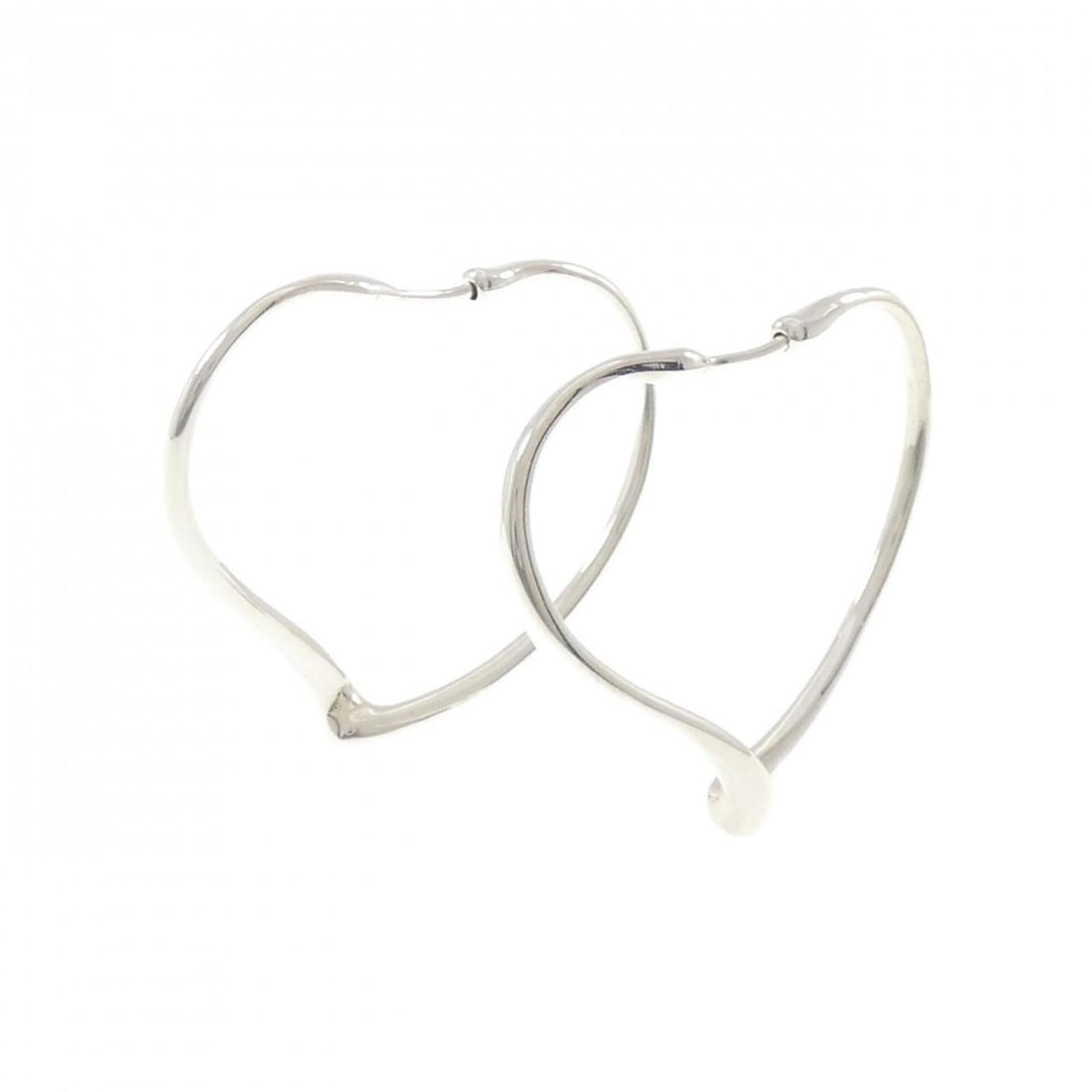 Tiffany Open Heart Hoop Earrings: --- Catalog ---Category: SizeSize (HxWxD): 29.80mm x 2.40mm / 1.17'' x 0.09''Category: DesignType: Hoop earringsGender: WomenMaterial: Silver 925Category: GeneralBrand: Tiffany--- Item List