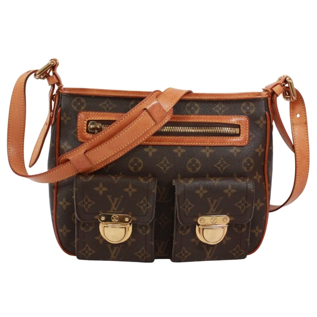 LOUIS VUITTON Monogram Hudson GM M40045 Shoulder Bag, Canvas, Brown, Women's: --- Catalog ---Category: SizeSize (HxWxD): 24cm x 30cm x 9cm / 9.44'' x 11.81'' x 3.54''Category: DesignType: Shoulder bagColor: Brown, MonogramGender: WomenMaterial: Monogram Category: GeneralMPN: M4