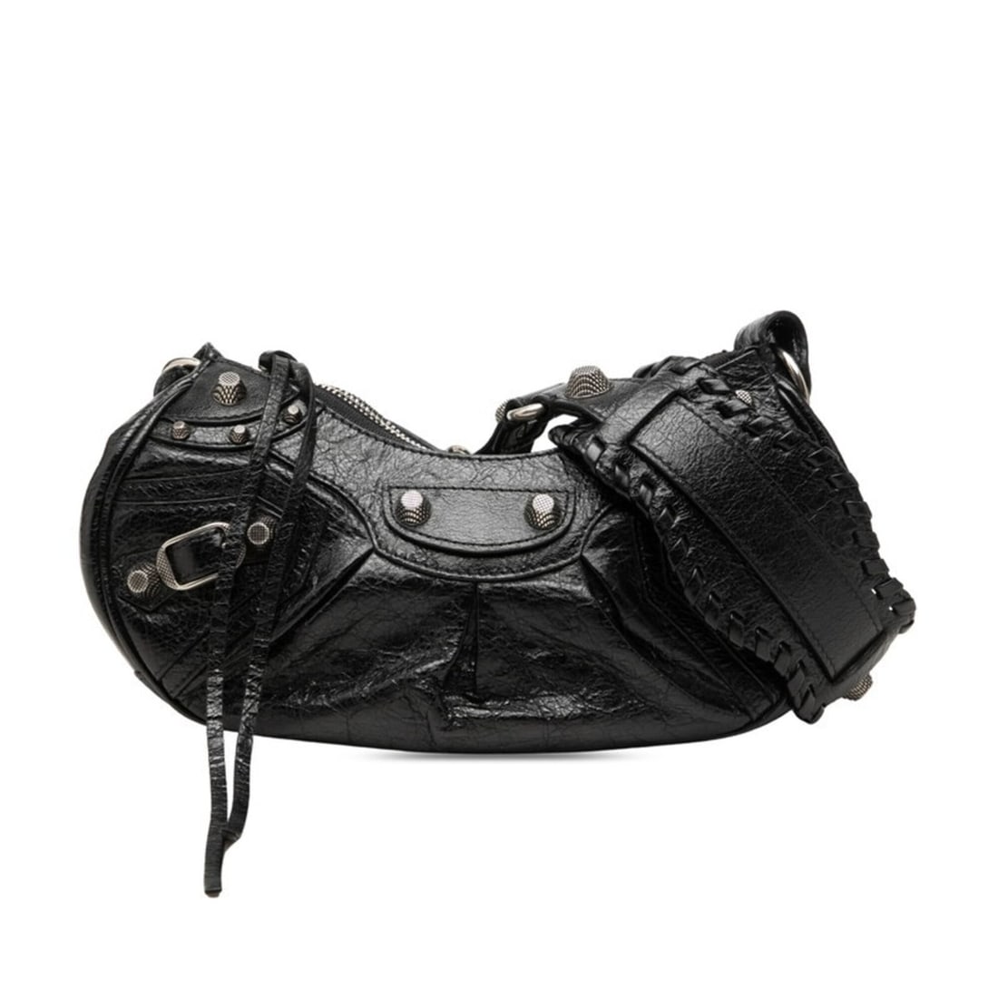 Balenciaga Le Cagole XS Shoulder Bag 671309 Black Leather Women's BALENCIAGA (1 of 8)