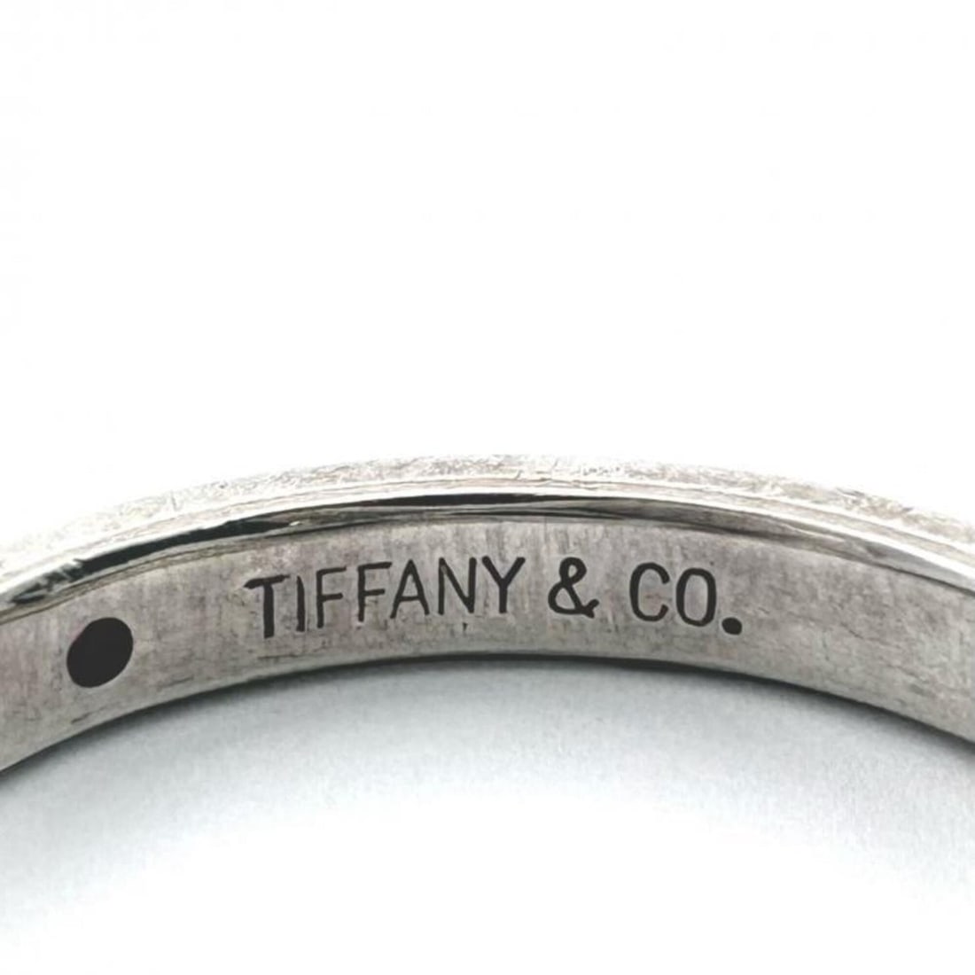TIFFANY&Co. Sv925 Stacking Band Ruby Ring - Silver Red - 3