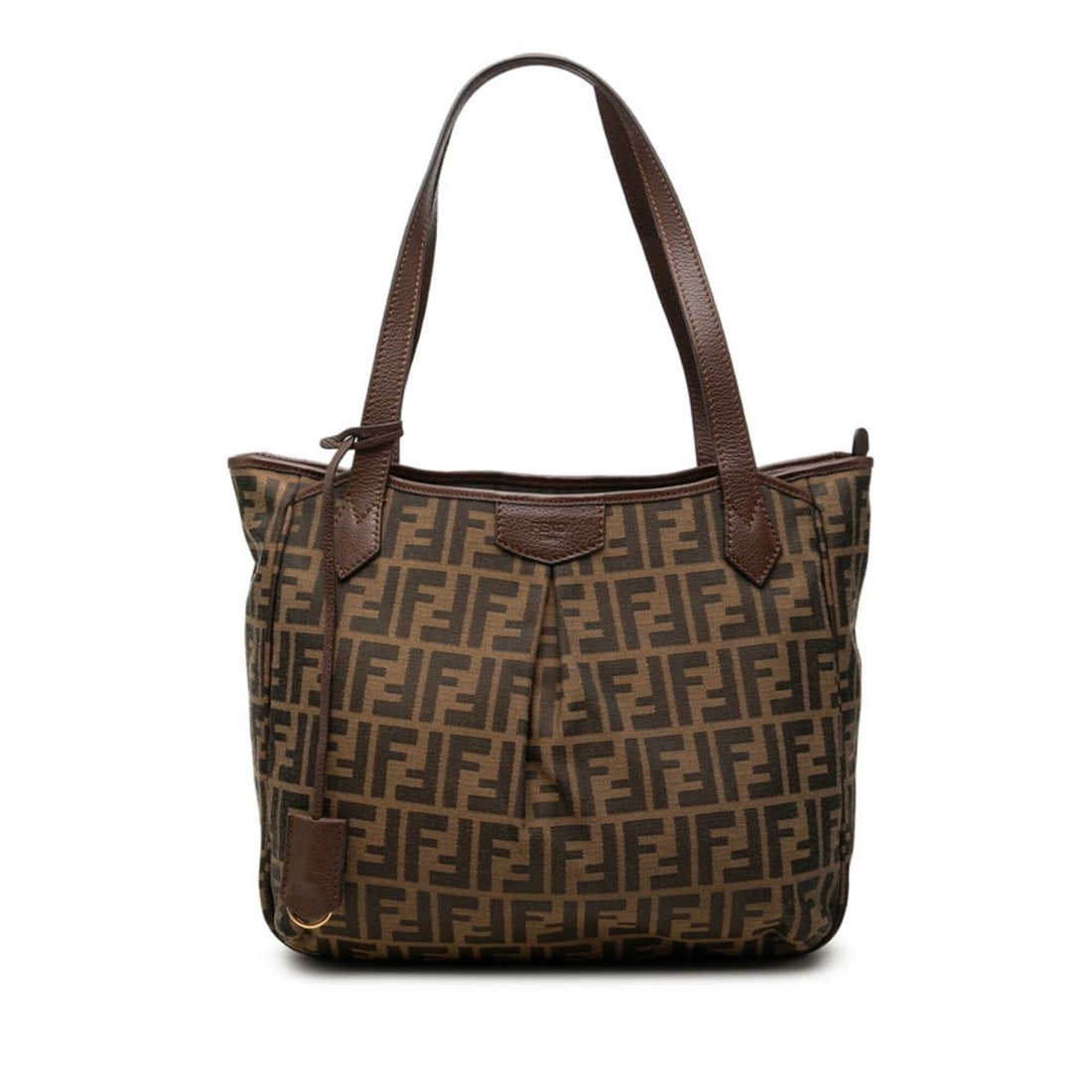 Fendi Zucca Tote Bag Shoulder 8BH269 Brown Canvas Leather Women's FENDI: --- Catalog ---Category: SizeHandle Drop: 25.00cm / 9.84''Size (HxWxD): 28cm x 33cm x 12cm / 11.02'' x 12.99'' x 4.72''Category: DesignType: Shoulder bag, Tote bagColor: BrownGender: WomenClosure: Zip