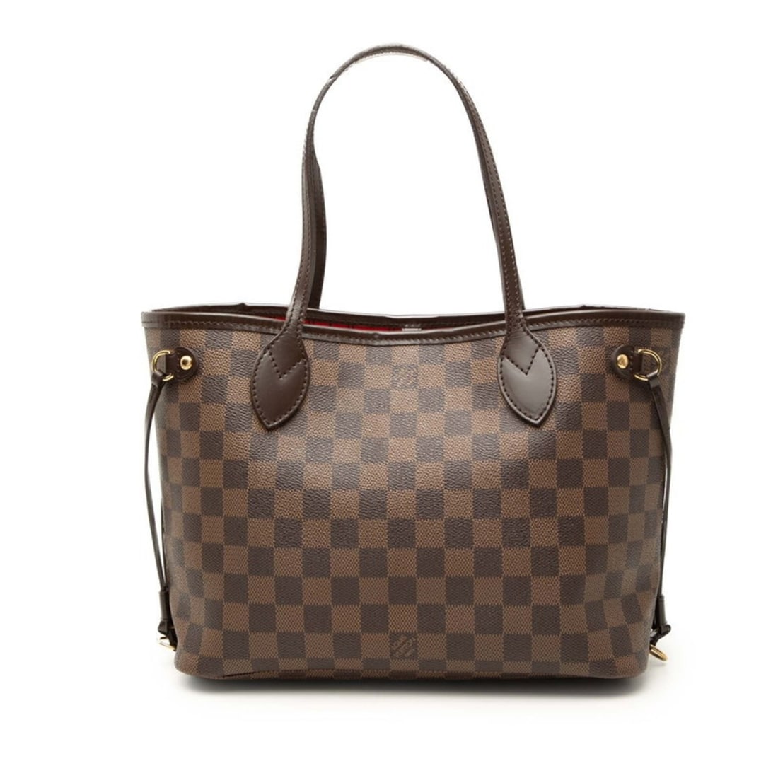 Louis Vuitton Damier Neverfull PM Handbag Tote Bag N41359 Brown Leather Women's LOUIS VUITTON
