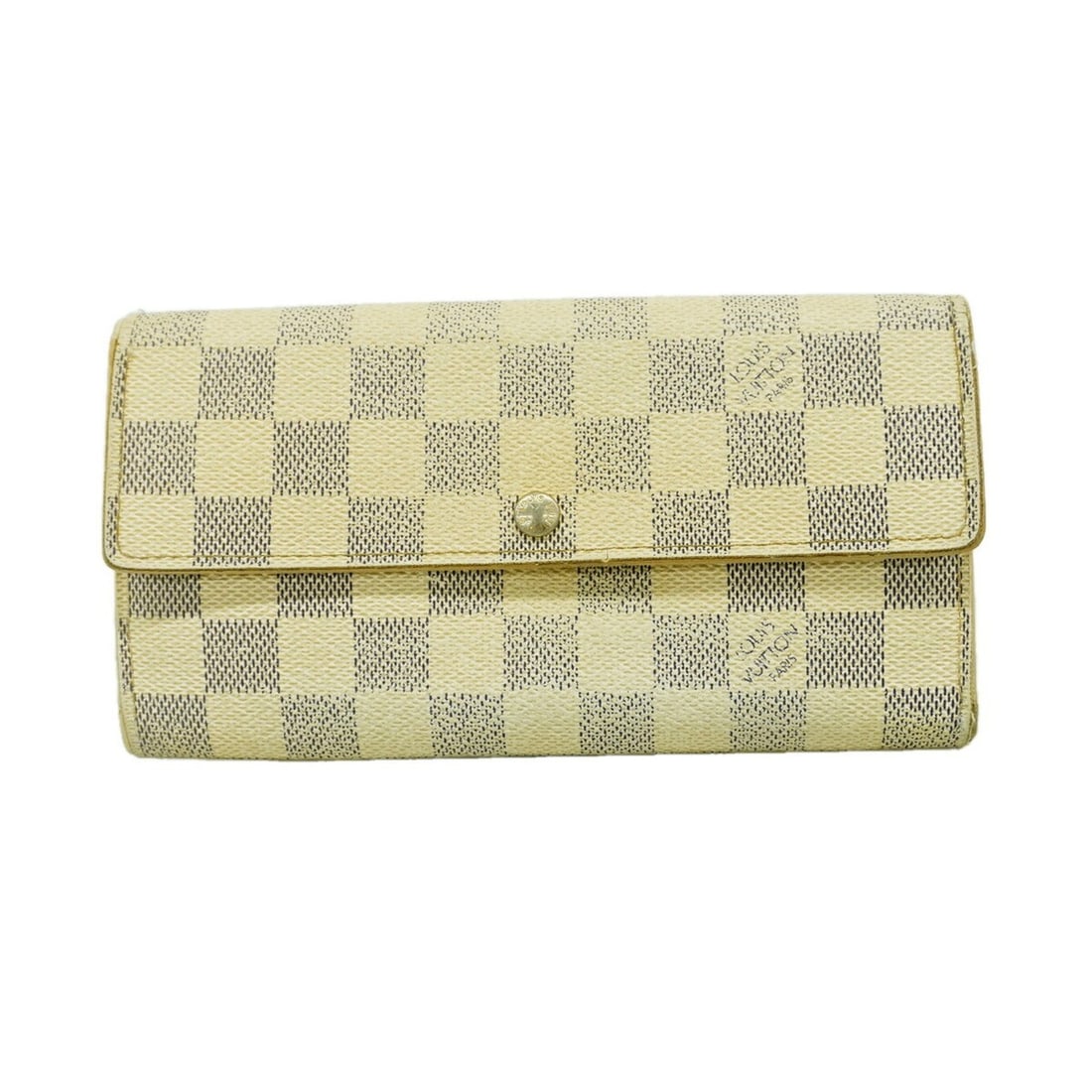 Louis Vuitton Damier Azur Portefeuille Sarah Long Wallet N61735 White Women's P3290979
