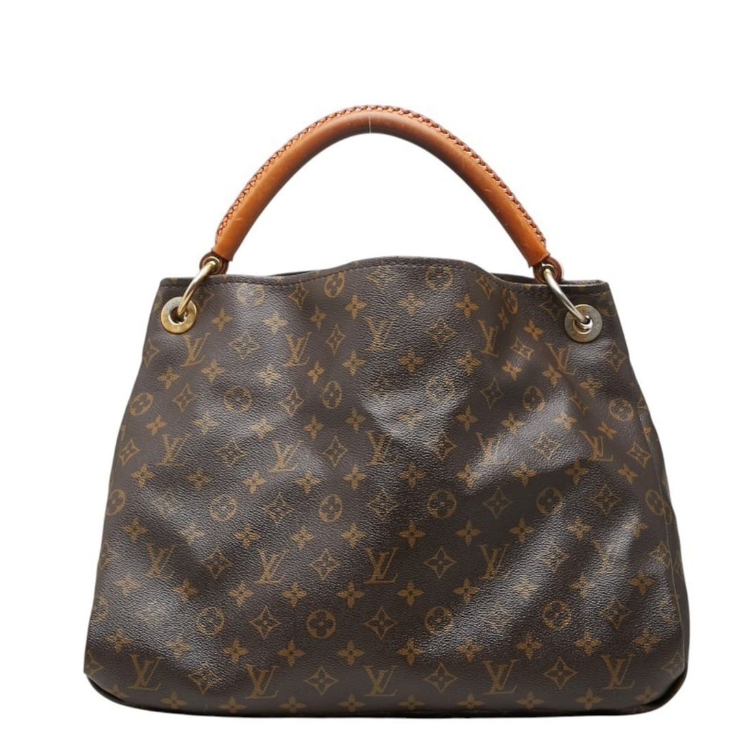 Louis Vuitton Monogram Artsy MM One-Shoulder Bag Handbag M40249 Brown Leather Women's LOUIS VUITTON (1 of 14)