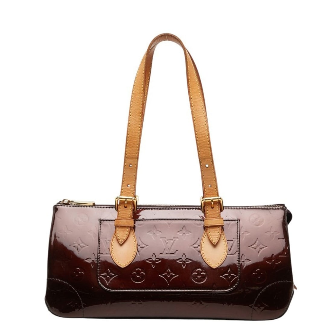 Louis Vuitton Monogram Vernis Rosewood Avenue Handbag M93510 Amarante Purple Patent Leather Women's