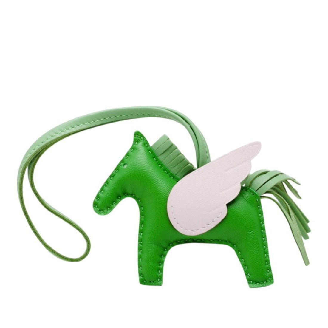 Hermes Rodeo Charm PM Pegasus Accessory Bag Keychain B Stamp Green Pink Agneau Milo Veau Swift