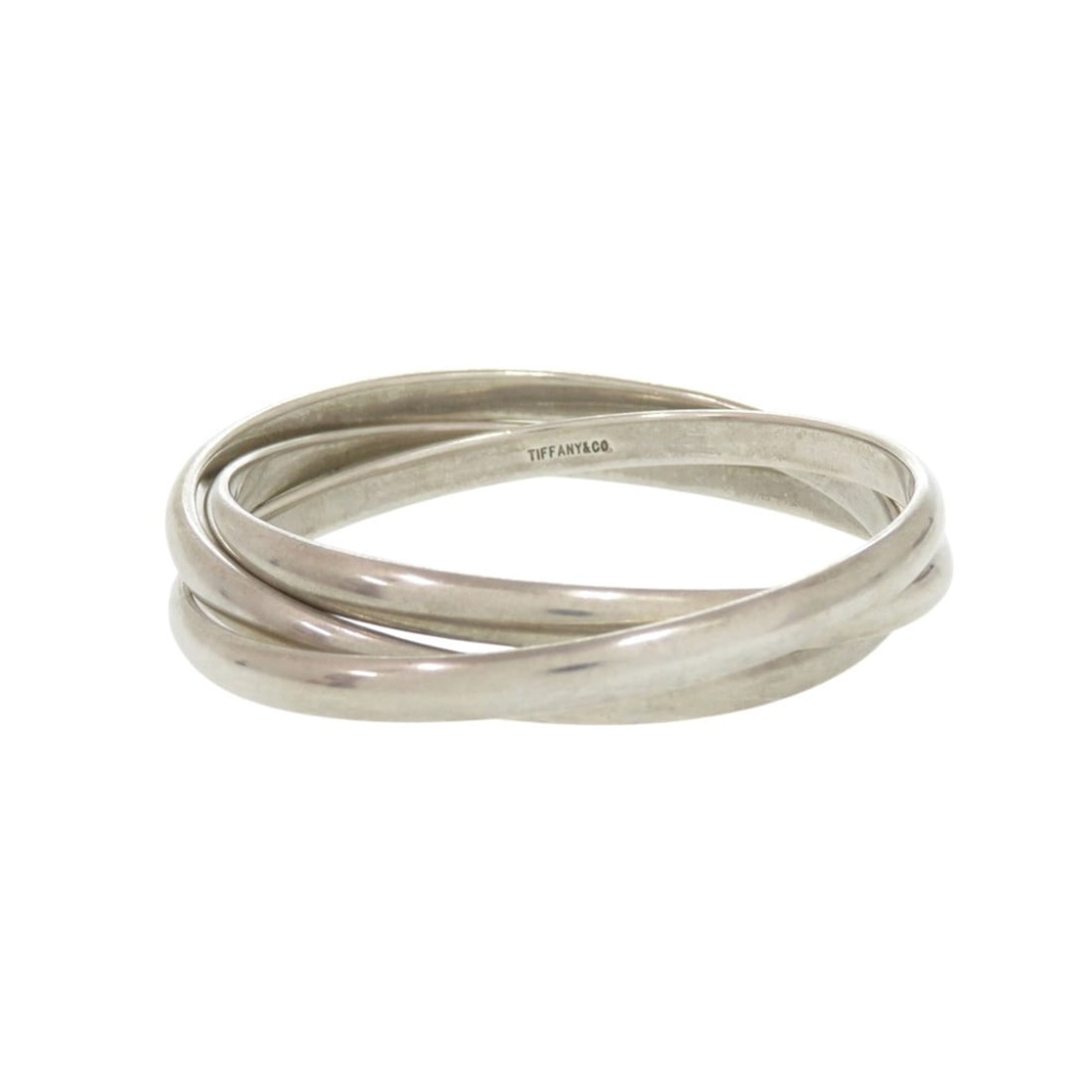 Tiffany & Co. Heavy Trinity Triple Bangle, Sterling Silver 925, Silver, 0963 (1 of 13)