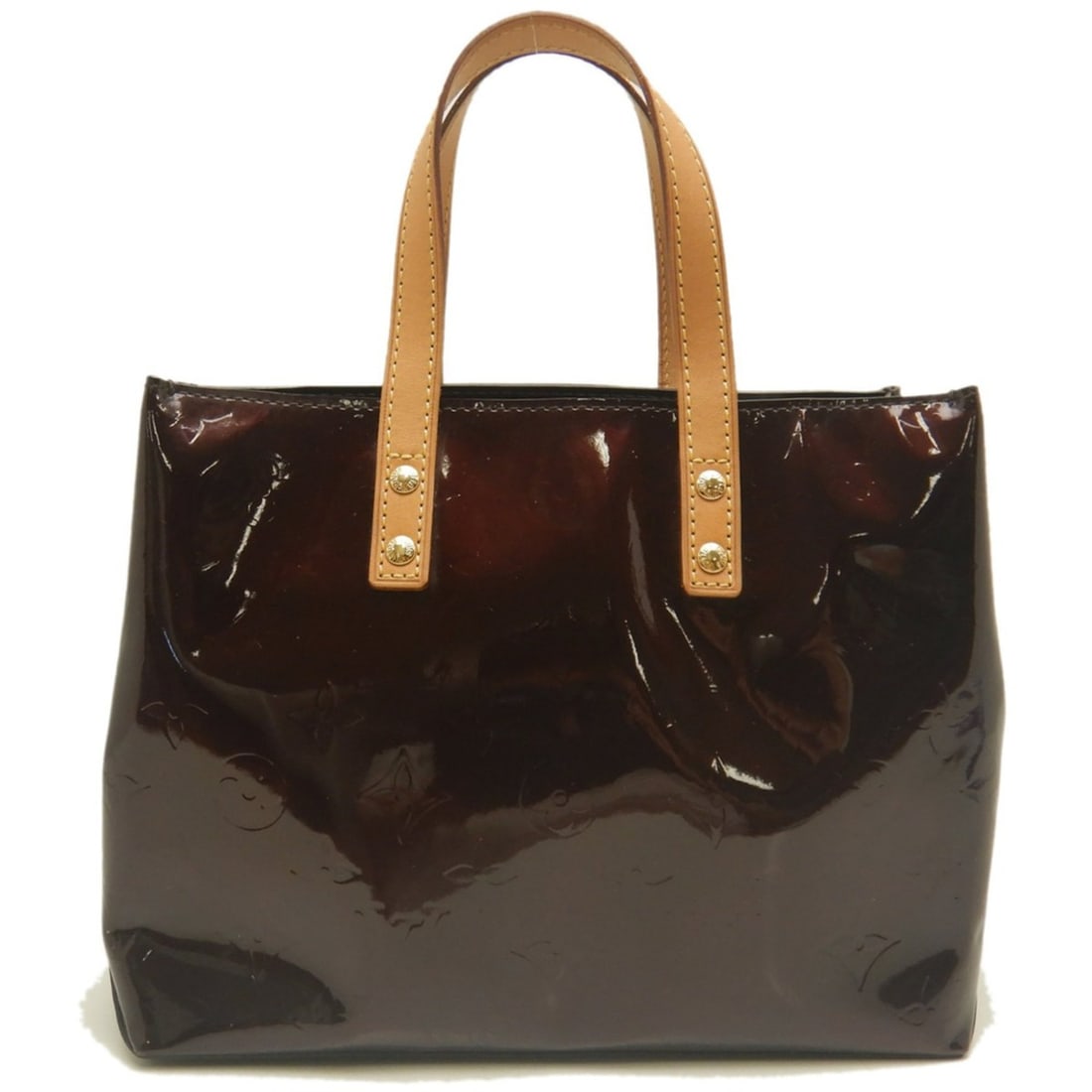 LOUIS VUITTON Vernis Lead PM M91993 Handbag Amarante Women's 254124