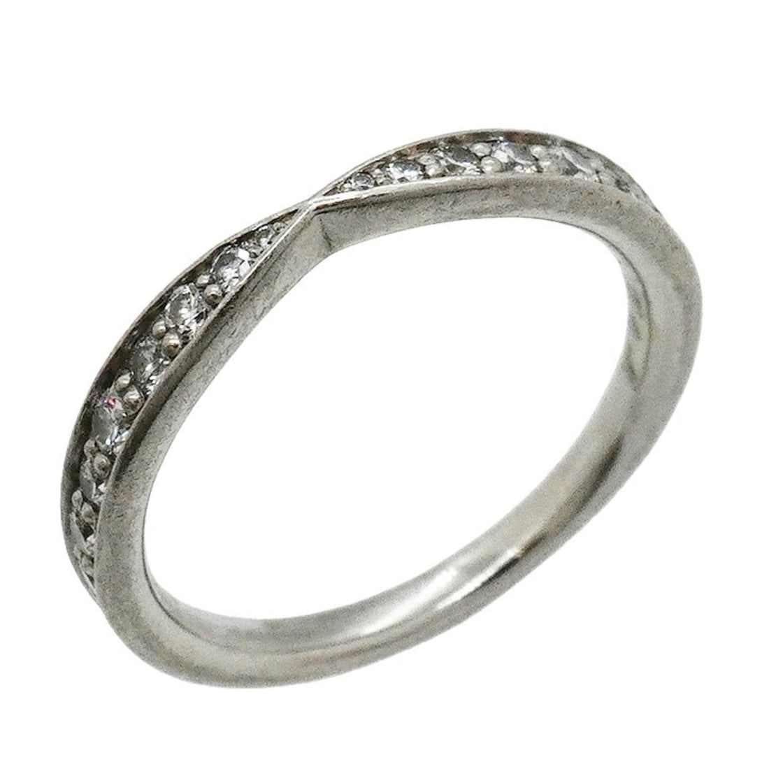 Tiffany & Co. Harmony Bead Set Ring, Pt950 Platinum, Diamond, Size 6, Women's: --- Catalog ---Category: SizeJP Size: 6US Size: 3.5Category: DesignType: Band ringStone: DiamondGender: WomenMaterial: Platinum 950Category: GeneralBrand: Tiffany--- Item List ---Section: ConditionRan