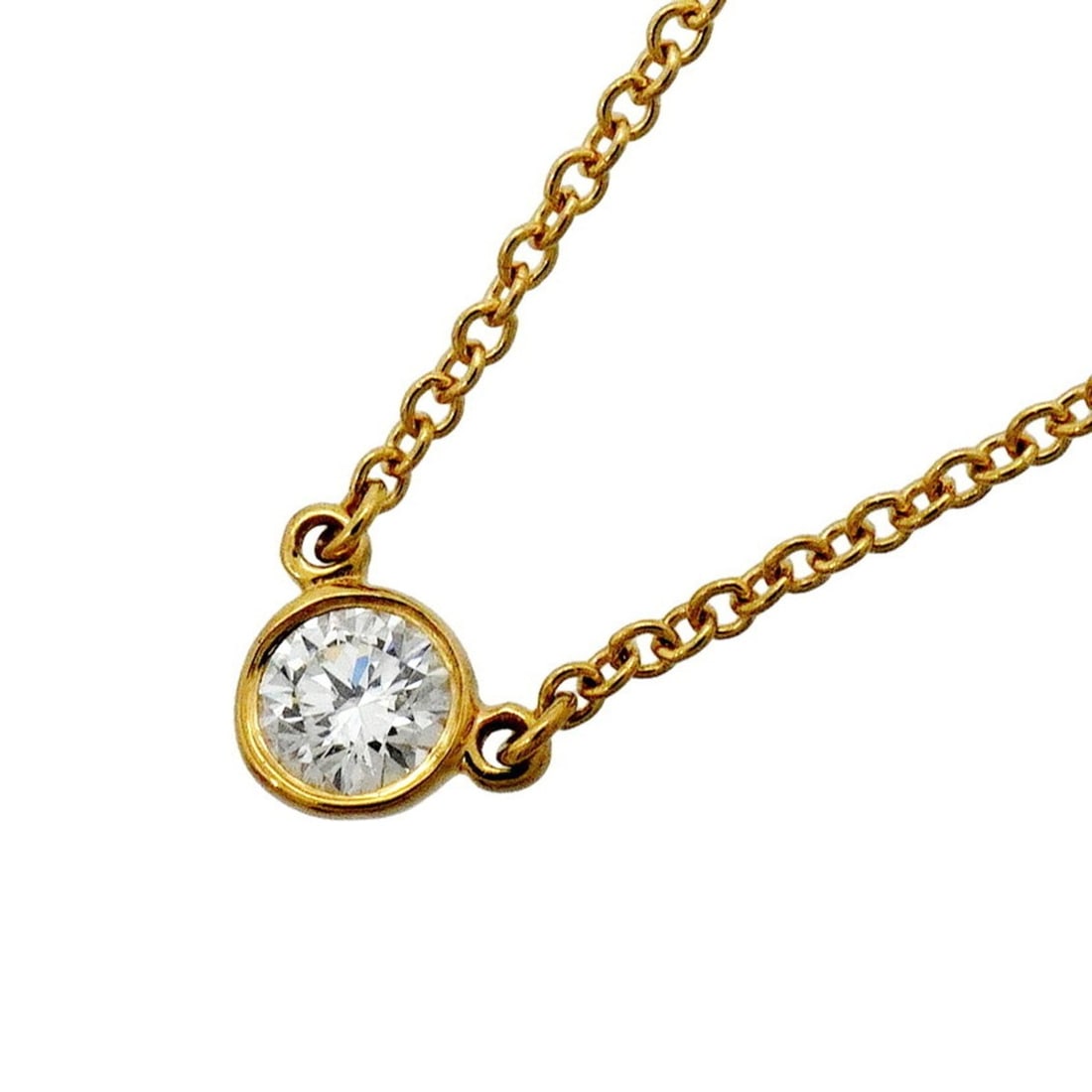 Tiffany & Co. By the Yard Necklace, 1PD (18K Yellow Gold) Diamond, Women's