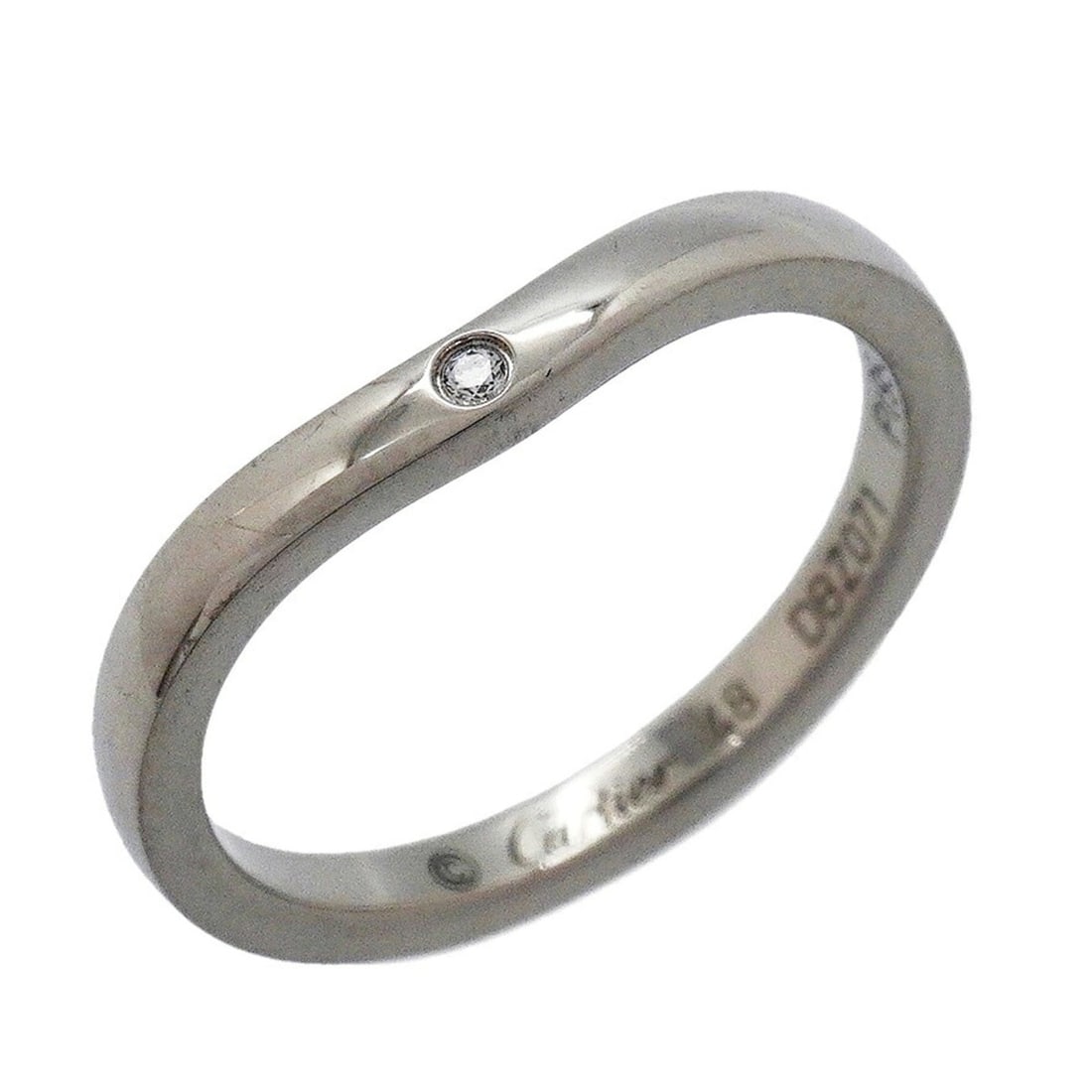 Cartier Ballerina Ring, 3PD (Pt950) Platinum, Diamond, Size 48, Ladies' Ring