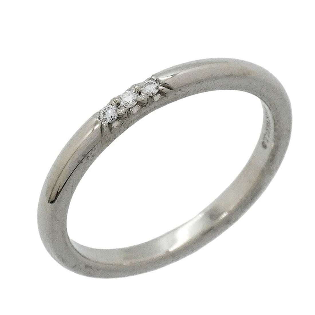 Tiffany & Co. Forever Ring, 3PD (Pt950) Platinum Diamond Size 11, Women's: --- Catalog ---Category: SizeJP Size: 11US Size: 6Category: DesignType: Band ringStone: DiamondGender: WomenMaterial: Platinum 950Category: GeneralBrand: Tiffany--- Item List ---Section: ConditionRank