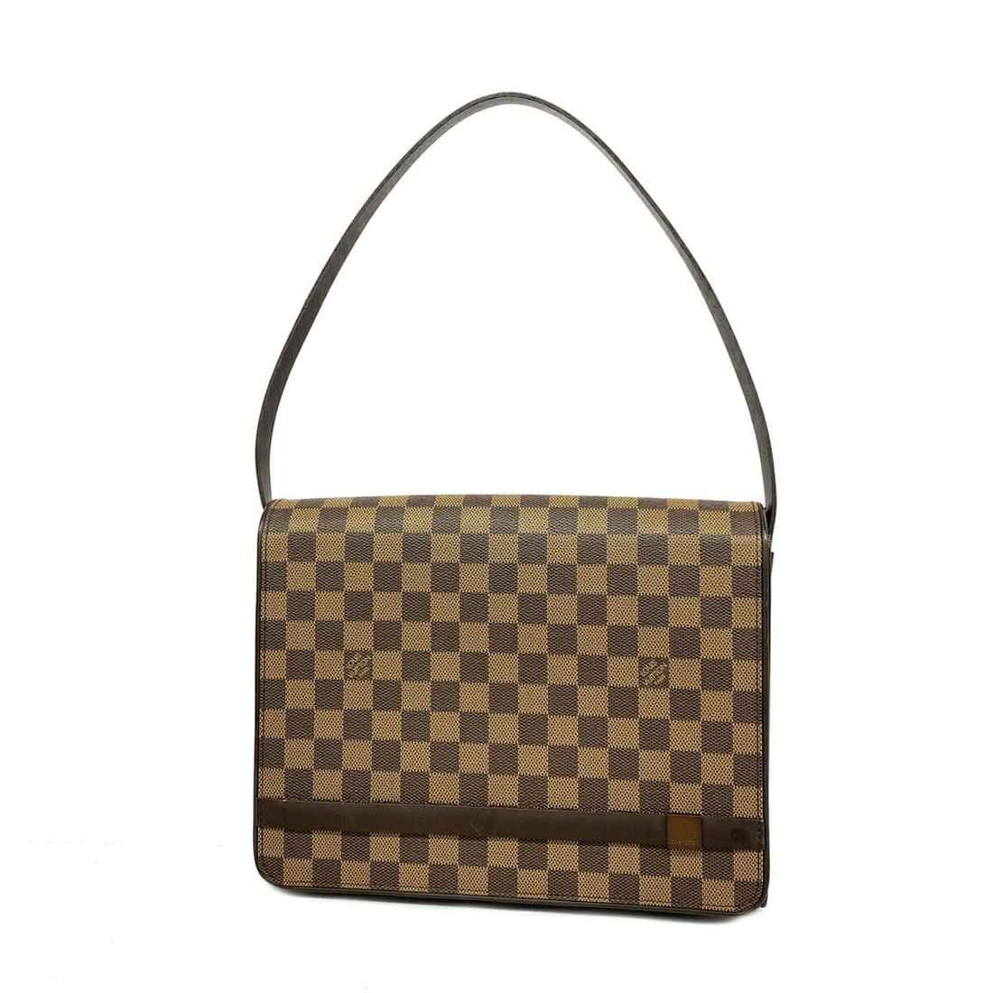 Louis Vuitton Damier Tribeca Carre Shoulder Bag N51161 Ebene Women's