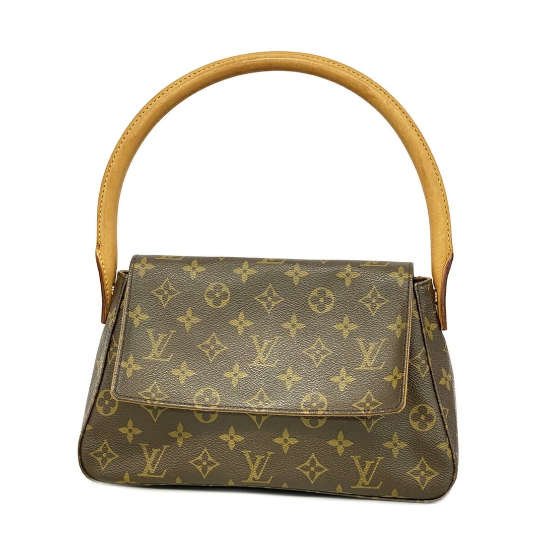 Louis Vuitton Monogram Mini Looping Shoulder Bag M51147 Brown Women's