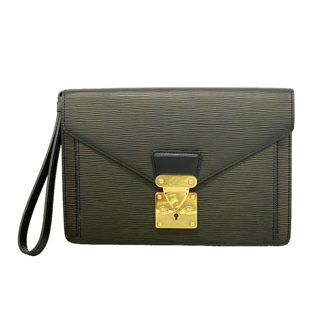 Louis Vuitton Epi Serie Dragonne Clutch Bag M52612 Noir Men's