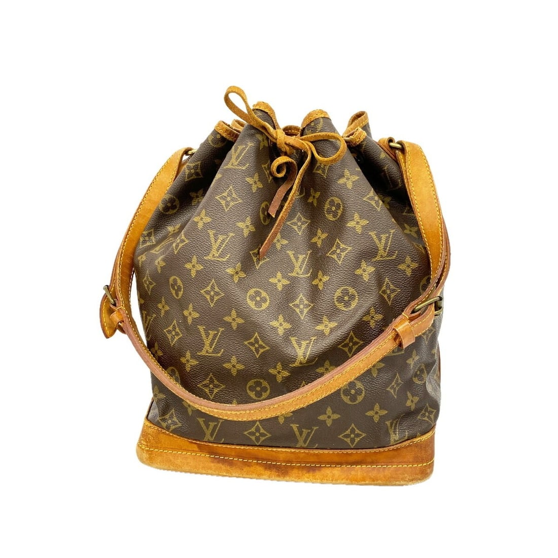 Louis Vuitton Monogram Noe Shoulder Bag M42224 Brown Women's