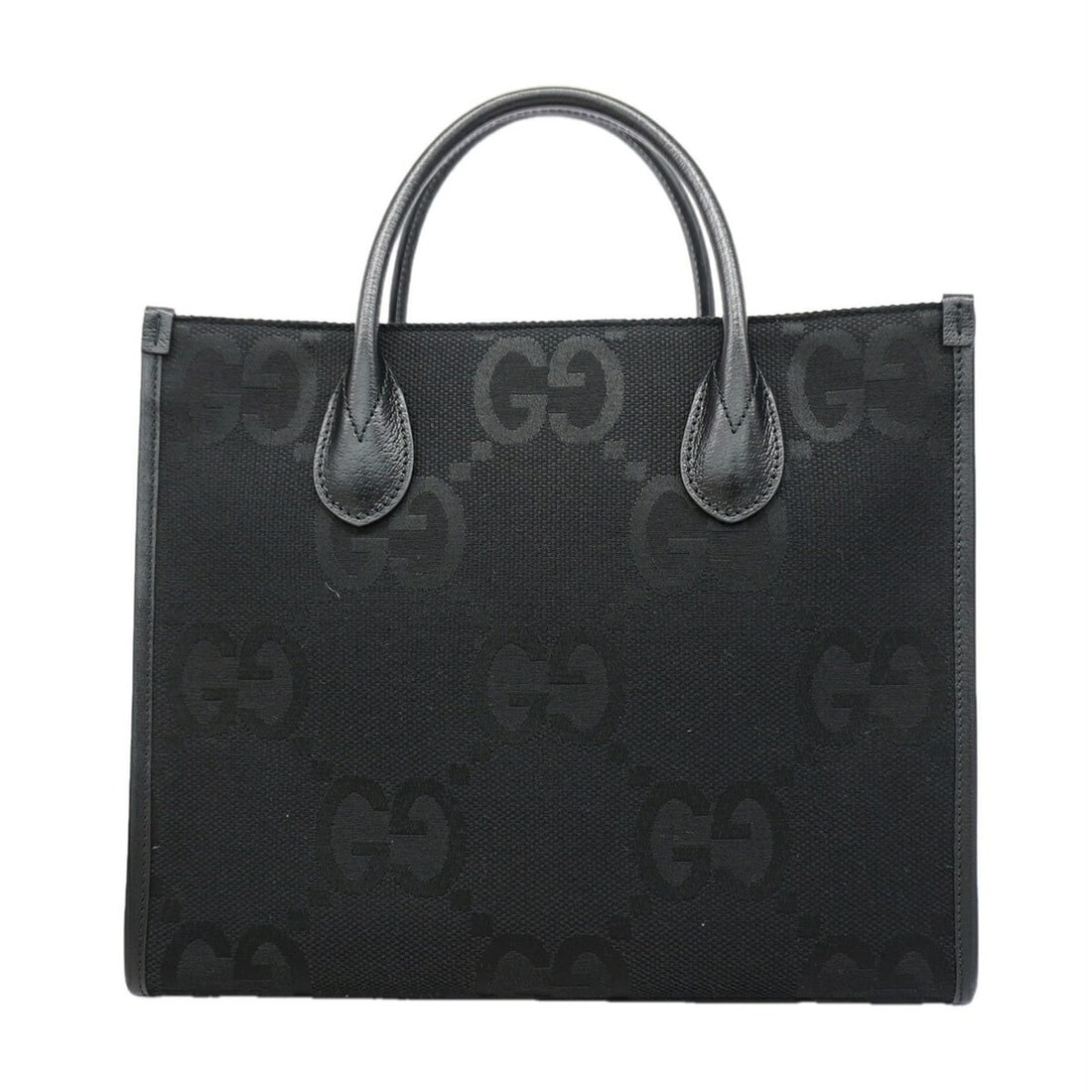 Gucci Jumbo GG Tote Bag 68095 Canvas Black Women's: --- Catalog ---Category: SizeSize (HxWxD): 26cm x 31cm x 13.5cm / 10.23'' x 12.2'' x 5.31''Category: DesignType: Tote bagColor: BlackGender: WomenMaterial: Canvas Hardware Color: SilverCategory: Gener