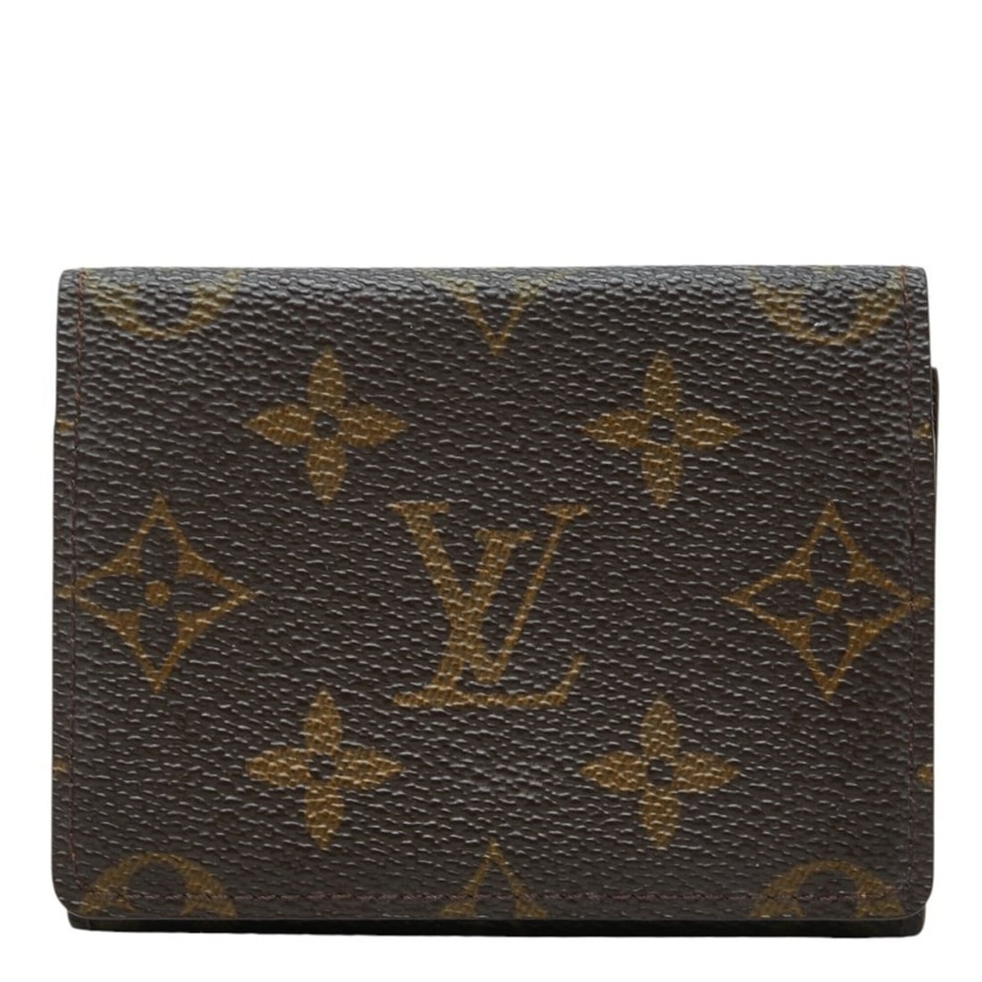 Louis Vuitton Monogram Enveloppe Carte de Visite Business Card Holder/Card Case M62920 Brown Women's