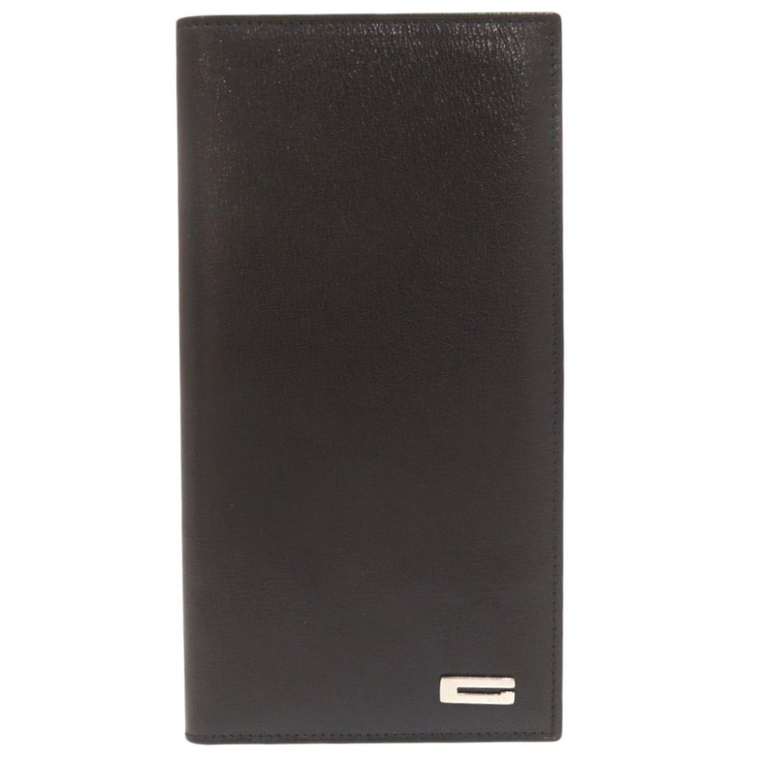 Gucci logo hardware leather black billfold long wallet 0918GUCCI (1 of 16)