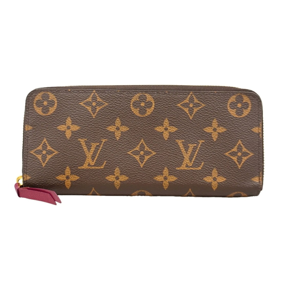 Louis Vuitton Monogram Portefeuille Clemence Long Wallet M60742 Brown Fuchsia Women's: --- Catalog ---Category: SizeSize (HxWxD): 9cm x 19.5cm x 2cm / 3.54'' x 7.67'' x 0.78''Category: DesignType: Long wallet (bi-fold)Color: Brown, FuchsiaGender: WomenCategory: GeneralMPN: M60742Brand: 