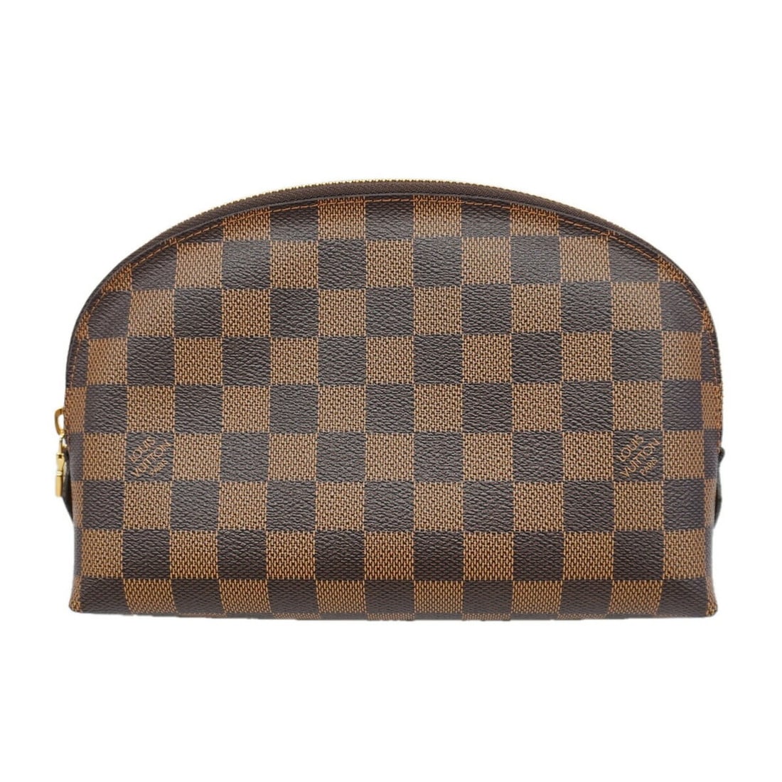Louis Vuitton Damier Pochette Tic GM Bag/Pouch N23345 Ebene Women's