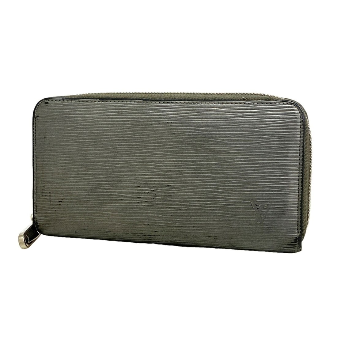 Louis Vuitton Epi Zippy Wallet Long Wallet, Metallic Gray, Men's & Women's