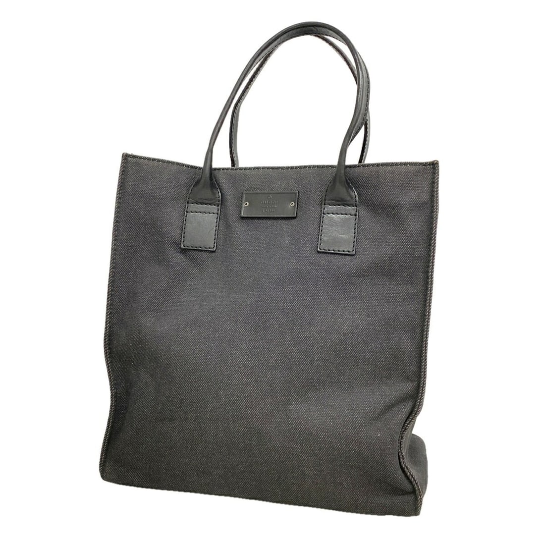 Gucci Tote Bag 91249 Denim Black Women's: --- Catalog ---Category: SizeSize (HxWxD): 33cm x 30cm x 14cm / 12.99'' x 11.81'' x 5.51''Category: DesignType: Tote bagColor: BlackGender: WomenMaterial: Denim Hardware Color: SilverCategory: General