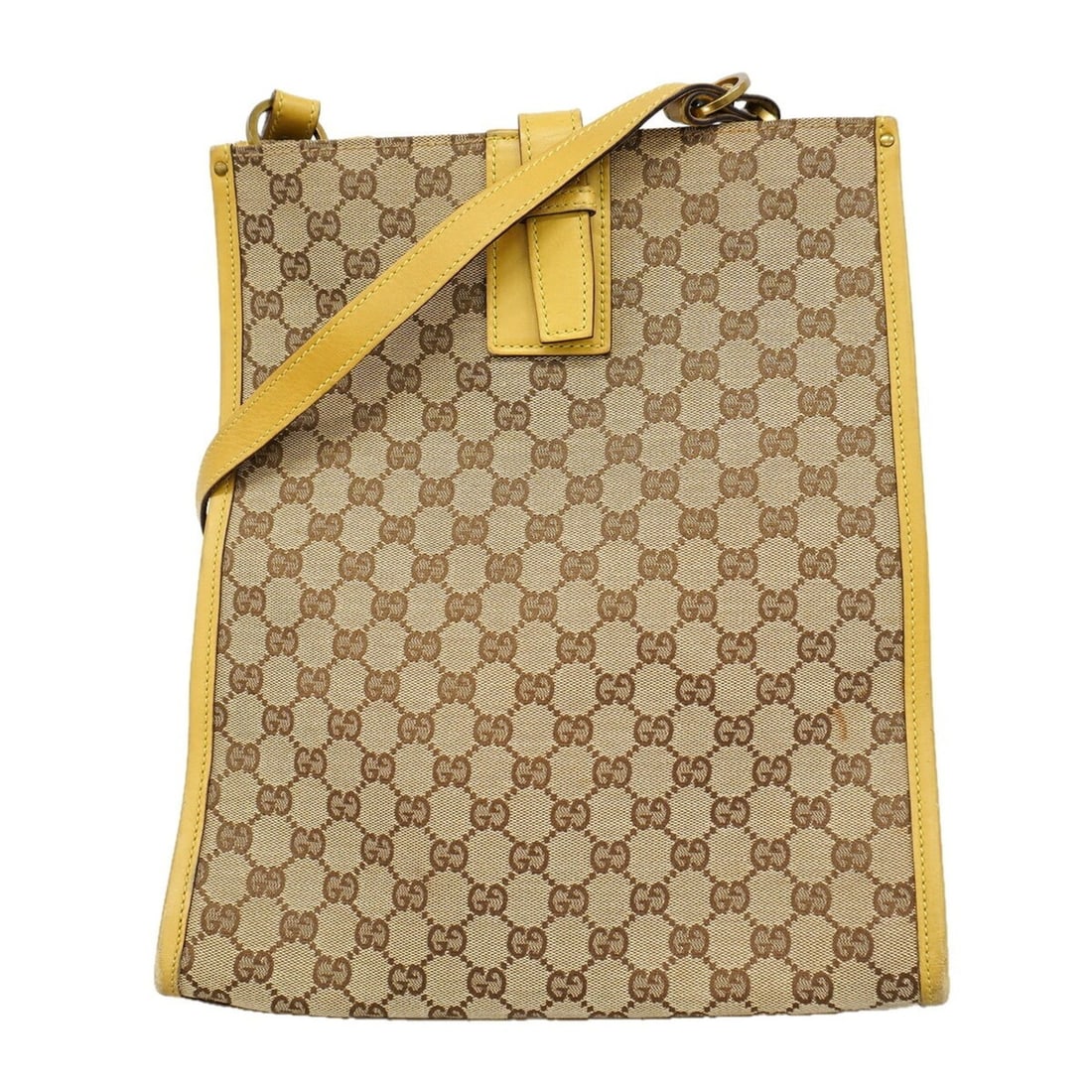 Gucci Shoulder Bag GG Canvas 109101 Brown Women's