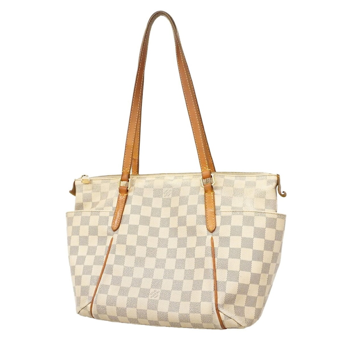 Louis Vuitton Damier Azur Totally PM Tote Bag N51261 White Women's