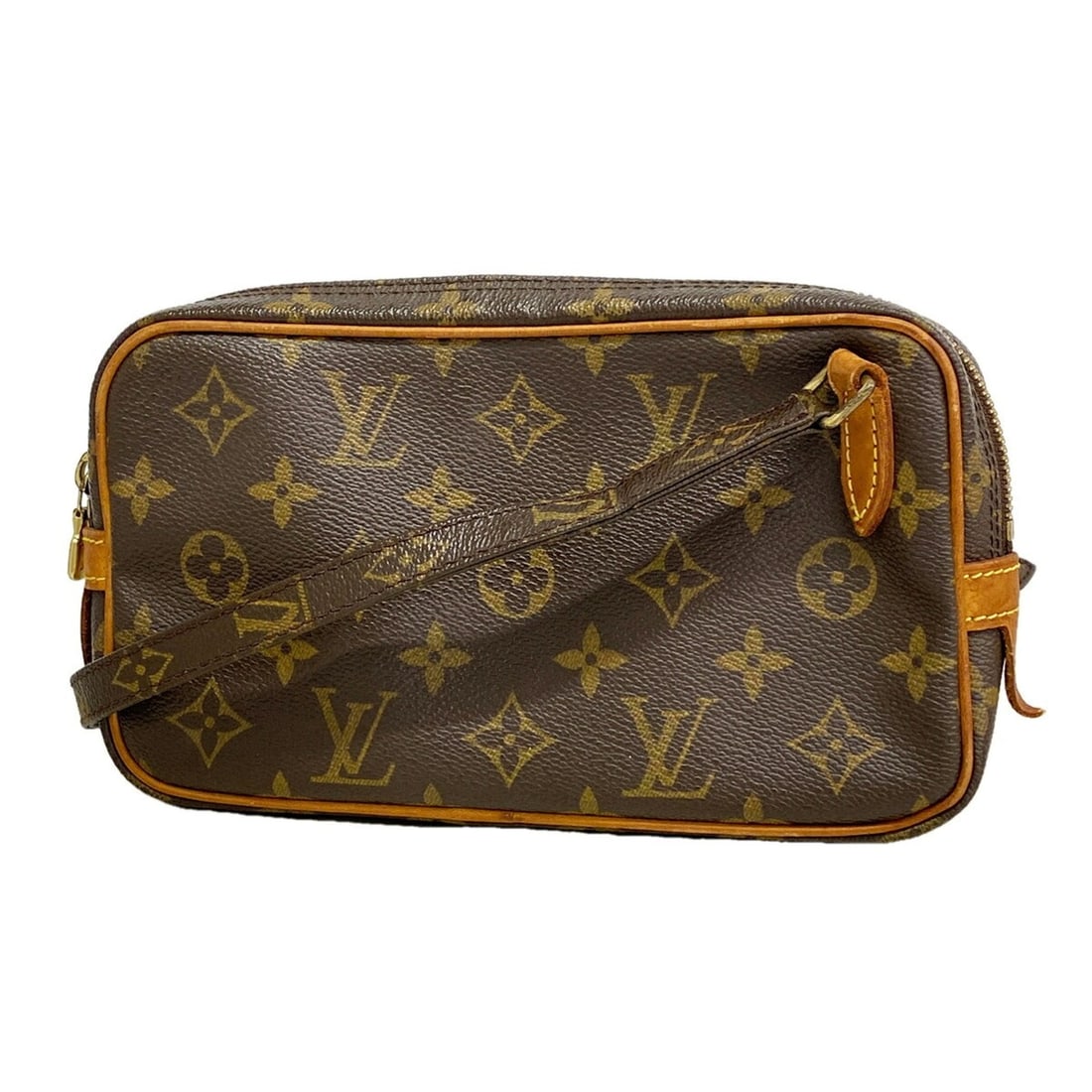 Louis Vuitton Monogram Pochette Marly Bandoulière Shoulder Bag M51828 Brown Women's