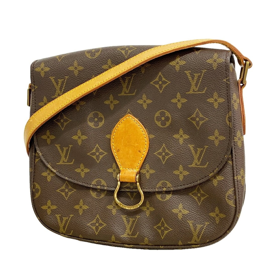 Louis Vuitton Monogram Saint Cloud GM Shoulder Bag M51242 Brown Women's