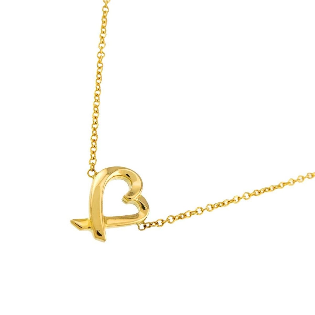 Tiffany & Co. Loving Heart Necklace, 46cm, 18K Yellow Gold (750)