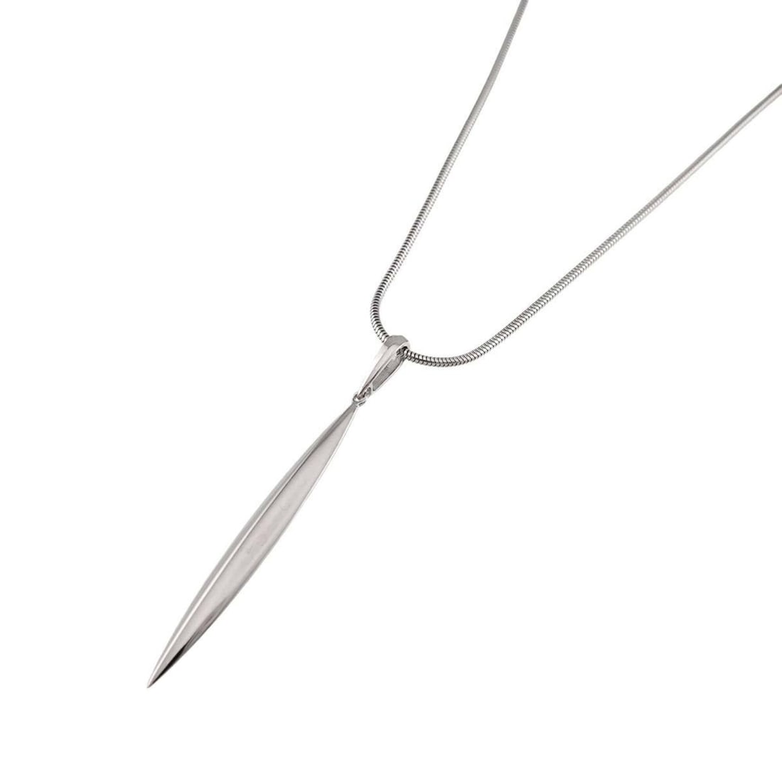 Tiffany & Co. Feather Lariat Necklace, 50.5cm, 18K White Gold (750)