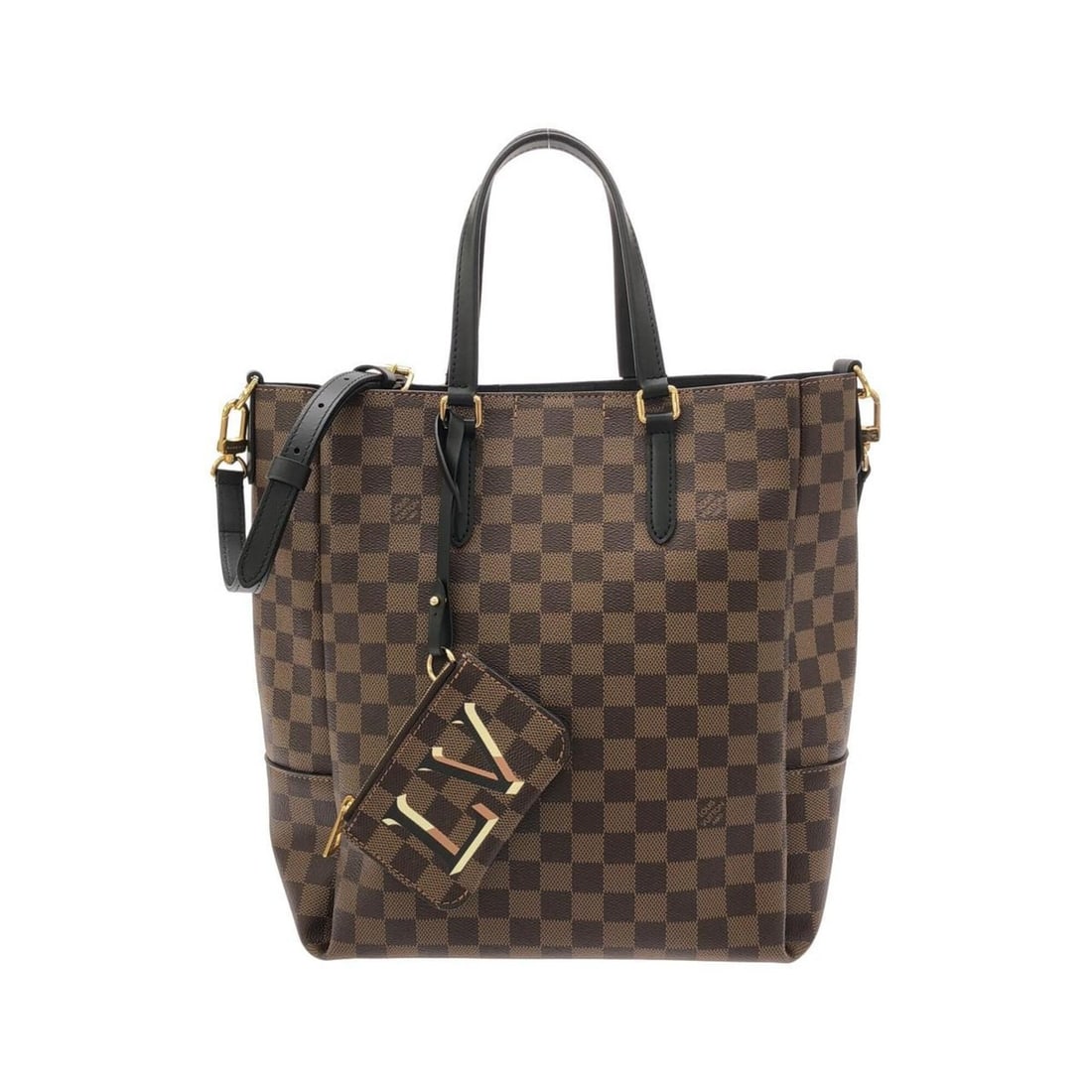 Louis Vuitton Damier Belmont MM N60294 Handbag: --- Catalog ---Category: SizeSize (HxWxD): 32cm x 36cm x 17cm / 12.59'' x 14.17'' x 6.69''Category: DesignType: Handbag, PouchColor: EbeneGender: Women,MenMaterial: Coated canvas Hardware Color: