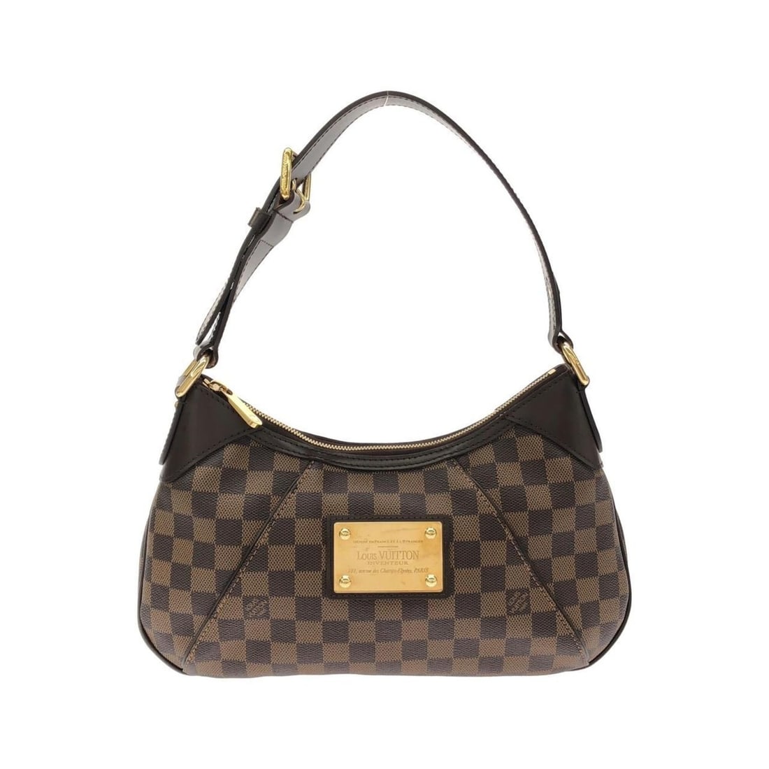 Louis Vuitton Damier Thames PM N48180 Shoulder Bag: --- Catalog ---Category: SizeSize (HxWxD): 20cm x 31.5cm x 5.5cm / 7.87'' x 12.4'' x 2.16''Category: DesignType: Shoulder bagColor: EbeneGender: WomenMaterial: Coated canvas Hardware Color: