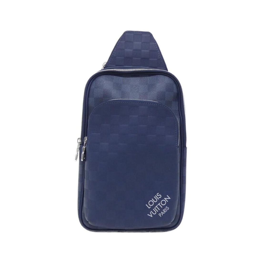 Louis Vuitton Damier Squared Avenue Sling Bag N40439 Shoulder: --- Catalog ---Category: SizeSize (HxWxD): 31cm x 20cm x 7cm / 12.2'' x 7.87'' x 2.75''Category: DesignType: Shoulder bagColor: BlueGender: MenMaterial: Coated canvas , Leather Hardware Color: