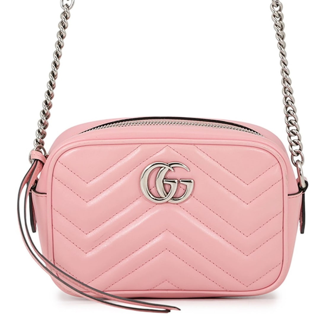 Gucci Chain Shoulder Bag Mini GG Marmont Leather 634936 GUCCI Handbag Women's: --- Catalog ---Category: SizeWeight: 250g / 8.81oz.Size (HxWxD): 12cm x 17.5cm x 6cm / 4.72'' x 6.88'' x 2.36''Strap Length: 119cm - 137cm / 46.85'' - 53.93''Category: DesignType: Shoulder bagColor: P