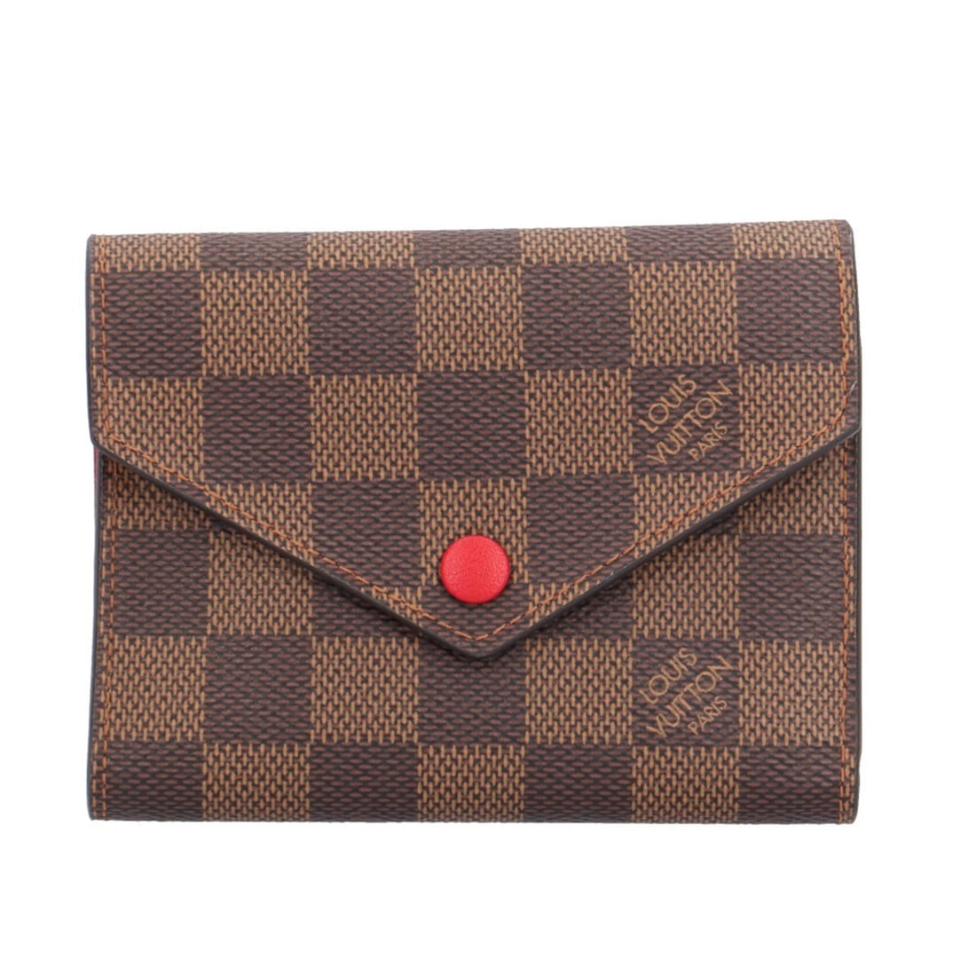 Louis Vuitton Portefeuille Victorine Damier Tri-fold Wallet, Canvas N41659, Women's, LOUIS VUITTON