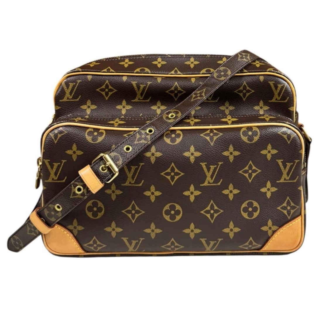 Louis Vuitton Nile LV Monogram Shoulder Bag, Canvas M45244 Brown, Men's and Women's, LOUIS VUITTON
