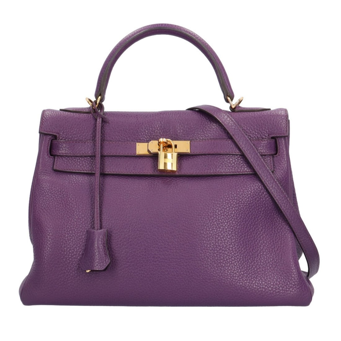 Hermes Kelly 32 Handbag, Taurillon Clemence Leather, Purple, Women's, HERMES 2-way: --- Catalog ---Category: SizeSize (HxWxD): 24.5cm x 32cm x 12cm / 9.64'' x 12.59'' x 4.72''Category: DesignType: HandbagColor: PurpleGender: WomenMaterial: Taurillon clemence leather Category: General