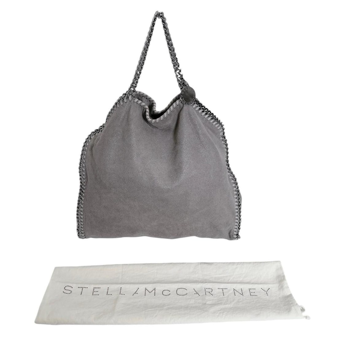Stella McCartney Tote Bag, Handbag, Fold-over Tote, Falabella, 234387 W9132 SU16R Light Gray