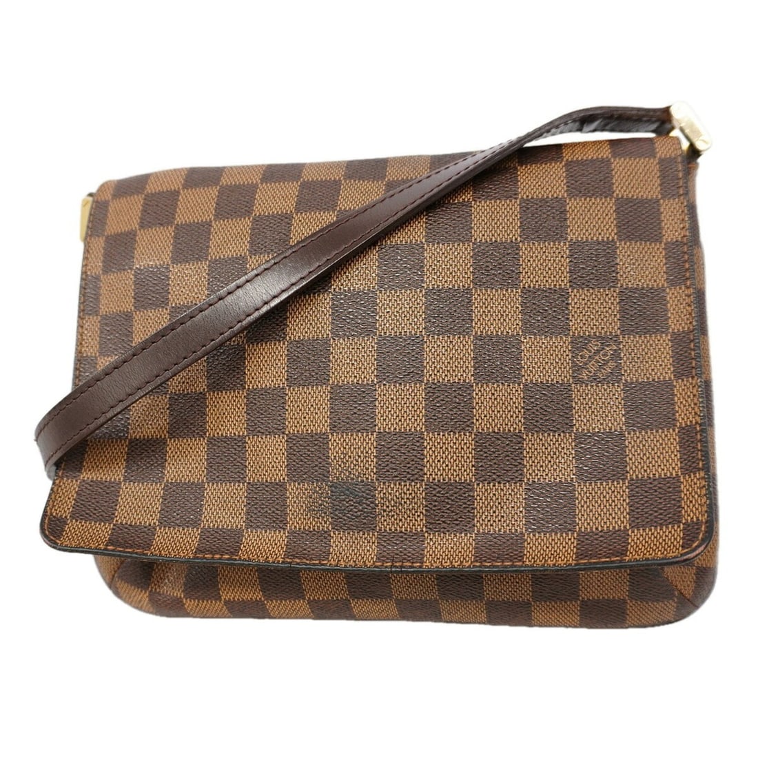 Louis Vuitton Damier Musette Tango Long Strap Shoulder Bag N51301 Ebene Women's